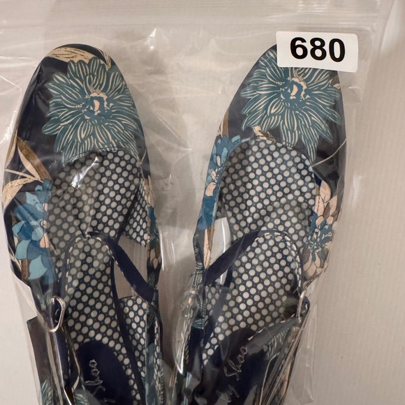 Ruby Shoo Iris Floral Mary Jane Block Heels Size 10 Retro Cottage Garden Summer - Picture 11 of 11